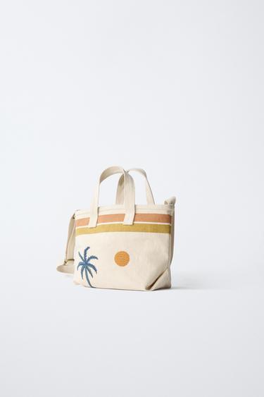 SAC SHOPPER IMPRIMÉ - Blanc écru de Zara - Image 2