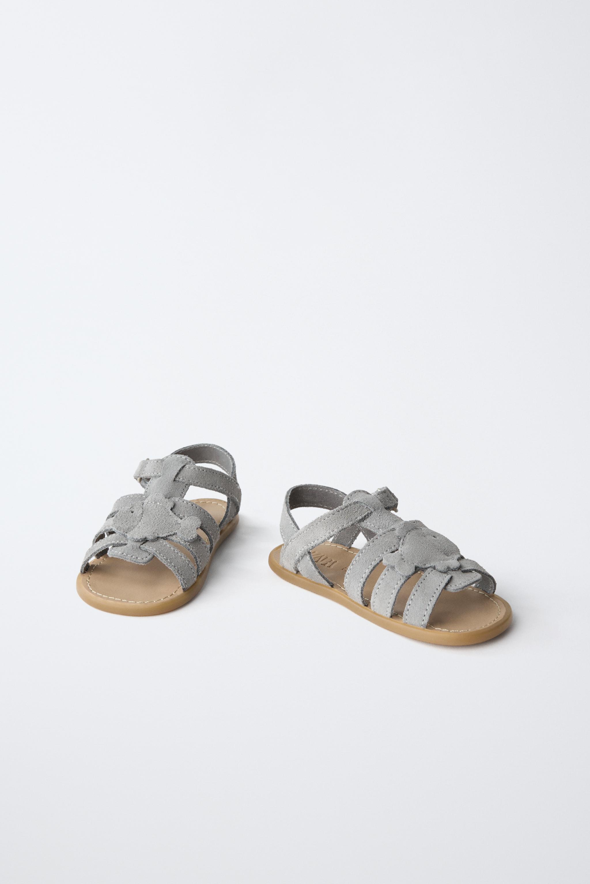Детские сандалии Zara BAREFOOT FISH LEATHER SANDALS — фото 4