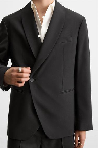 BLAZER CROISÉ COSTUME ÉDITION LIMITÉE - Noir de Zara - Image 4
