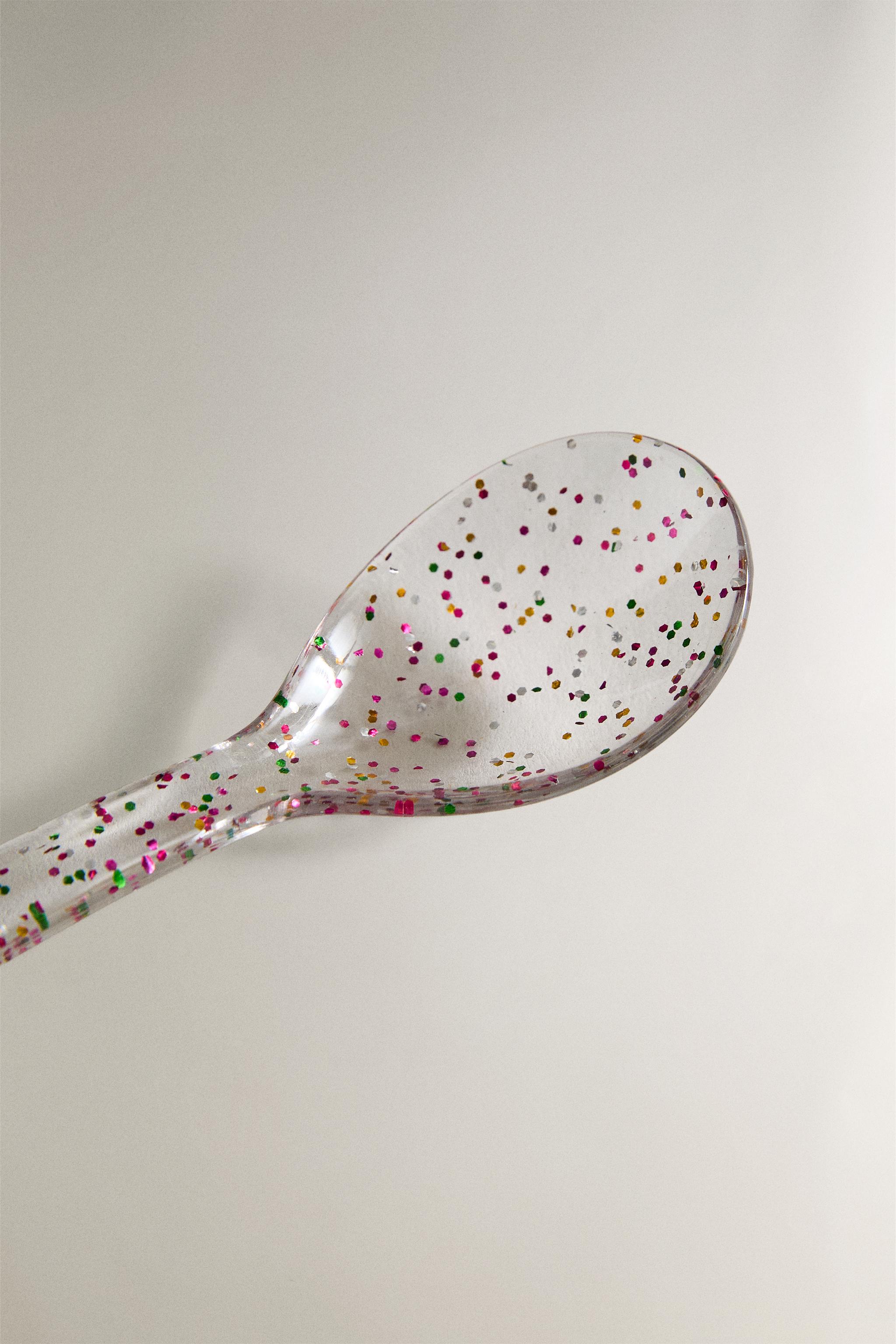 KIDS’ GLITTER TRITAN™ SPOON — Transparent