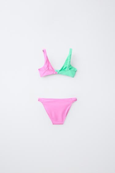 6-14 ANS/BIKINI TEXTURE NŒUD - Fuchsia de Zara - Image 1