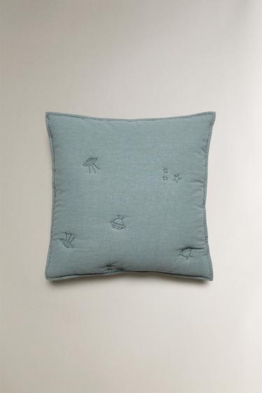 HOUSSE DE COUSSIN ENFANT ÉDREDON ESPACE - Bleu de Zara - Image 0