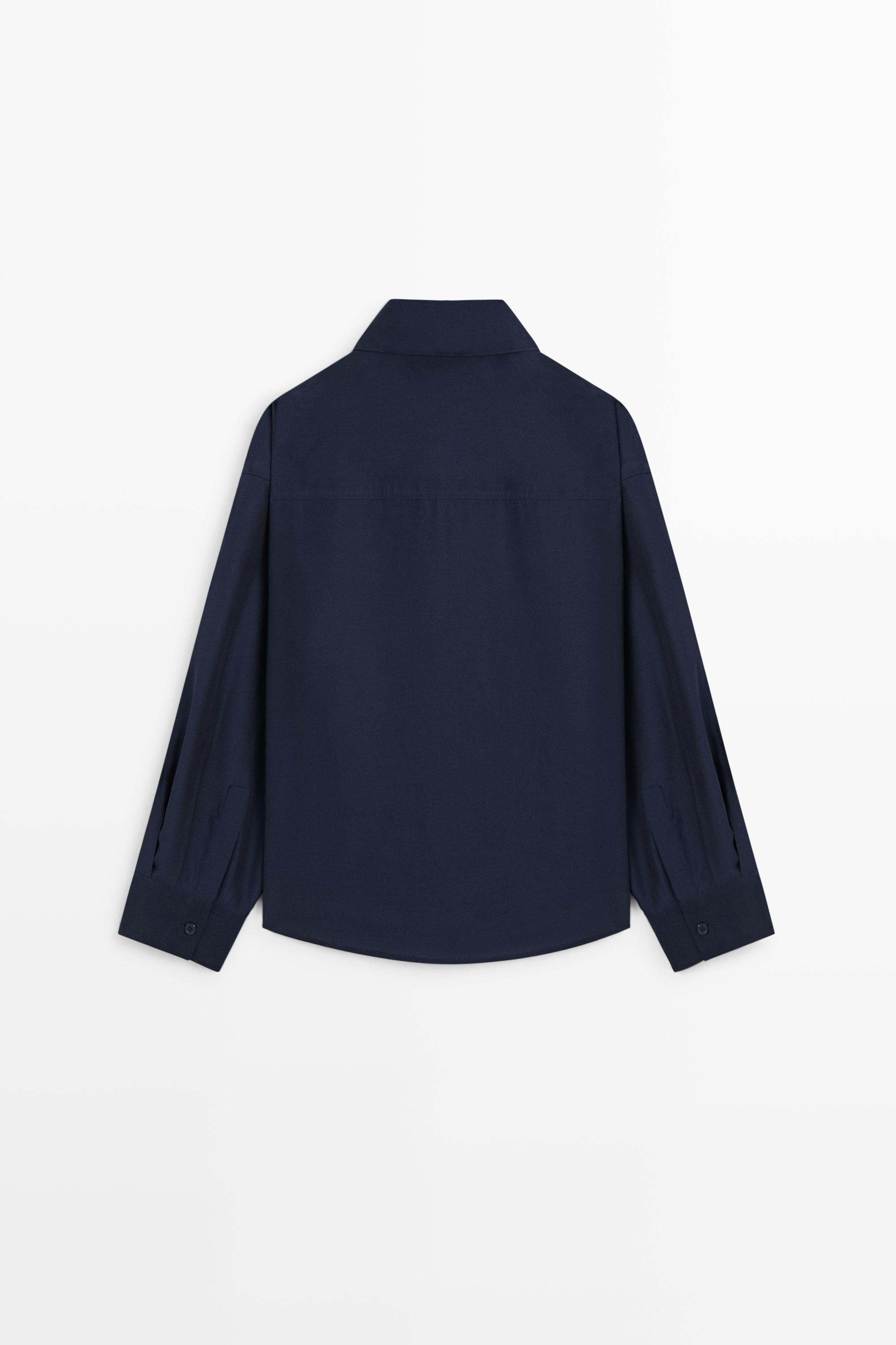 Flowing double-breasted shirt