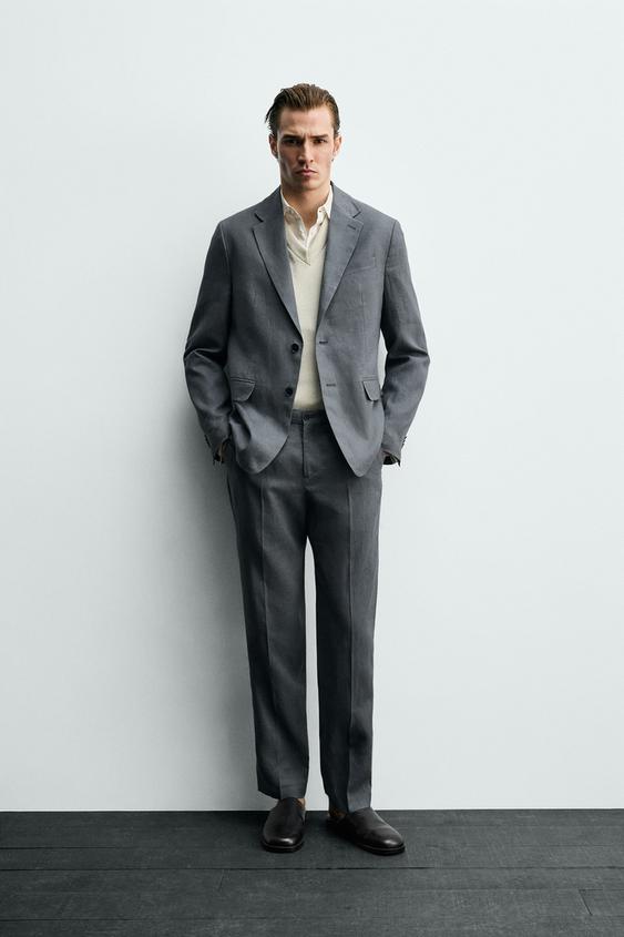 100% LINEN SUIT PANTS