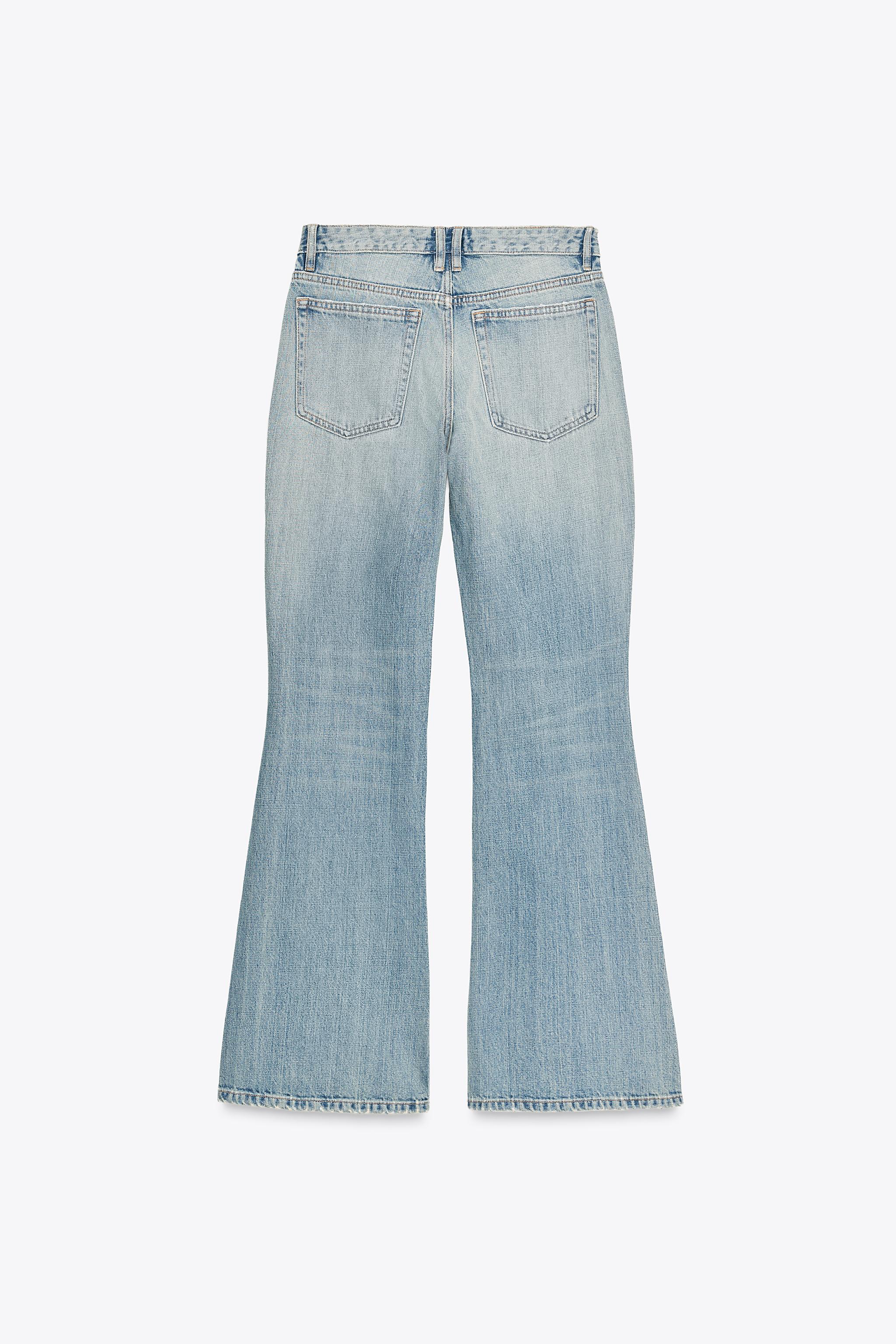 ёра × BIG JOHN flare jeans LIGHT BLUE TRF LOW RISE FLARE JEANS - Light blue | ZARA United States