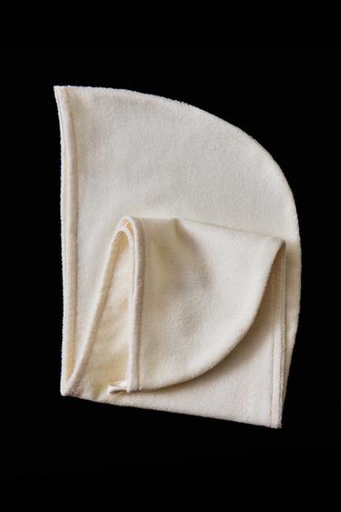 SERVIETTE TÊTE MÉLANGE SOIE - Ivoire de Zara