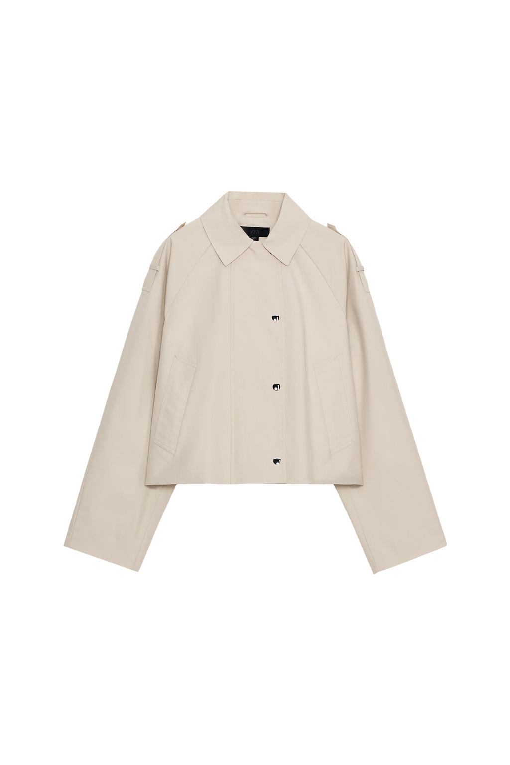 CROPPED DOUBLE BREASTED TRENCH - image 3