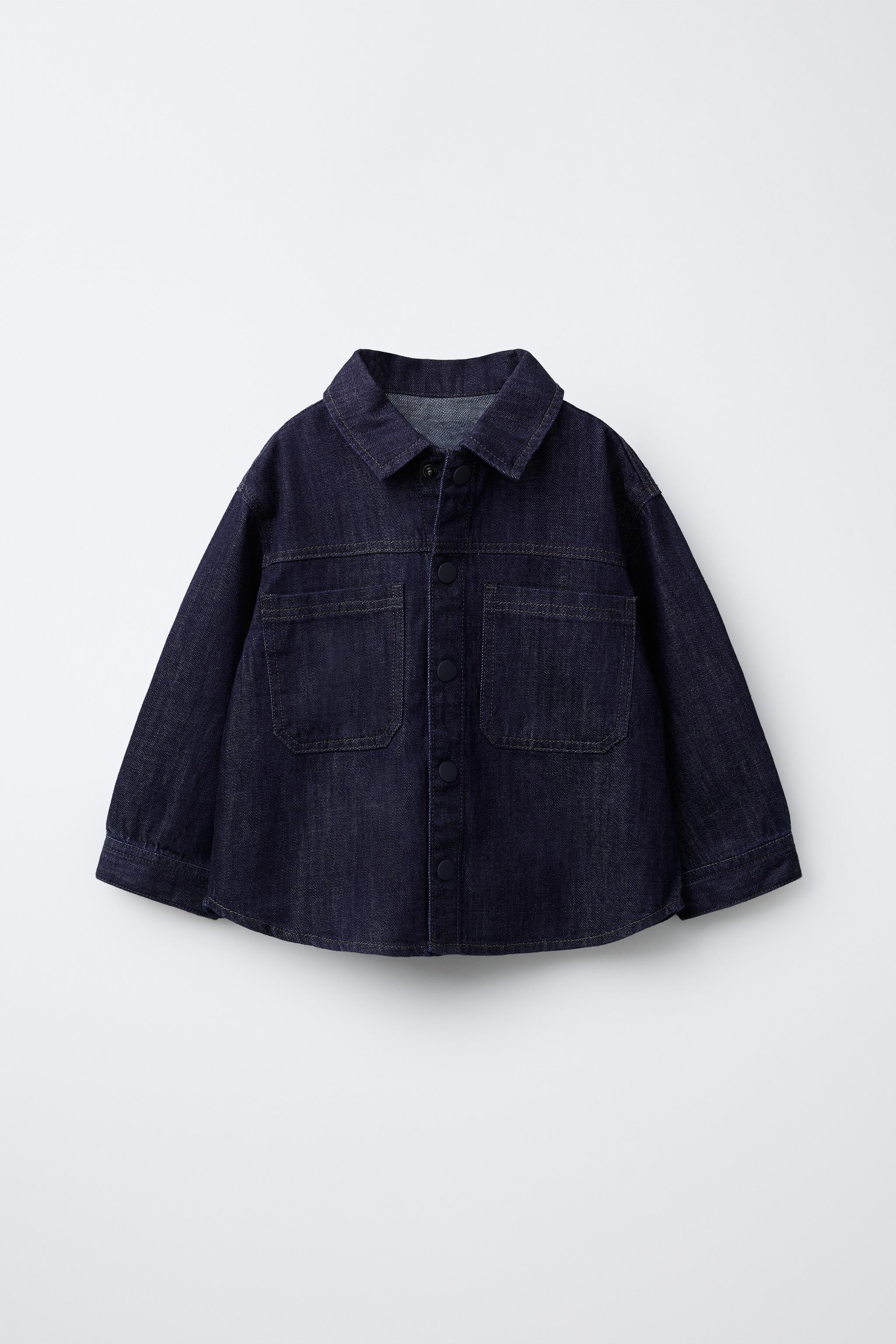 CHEMISE EN DENIM À BOUTONS EFFET GOMME