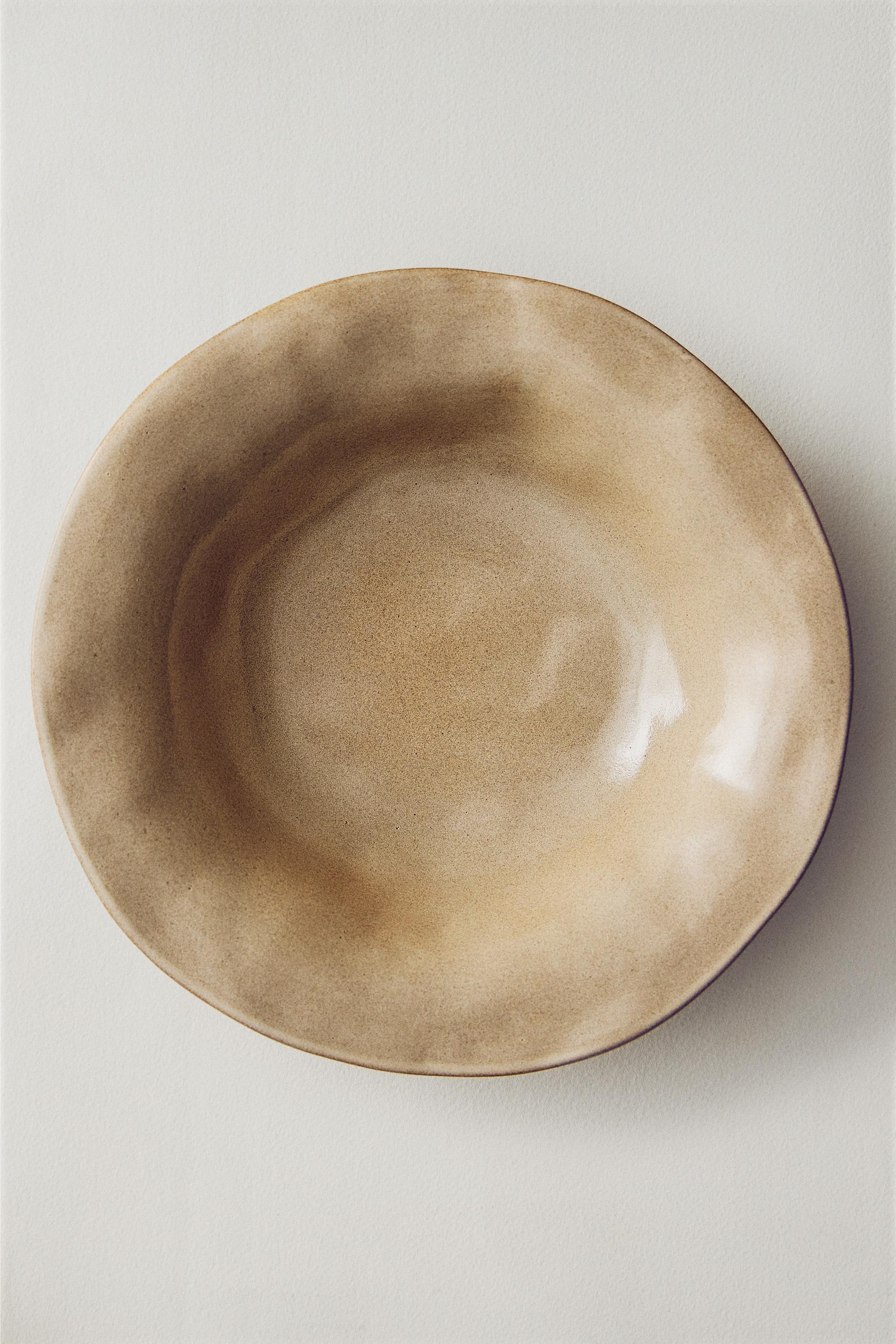 IRREGULAR STONEWARE SOUP PLATE