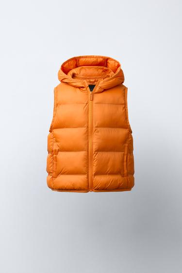 CHALECO ULTRALIGERO WATER REPELLENT - Naranja oscuro de Zara