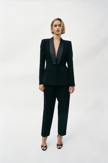 TAILORED TUXEDO BLAZER - Black by Zara