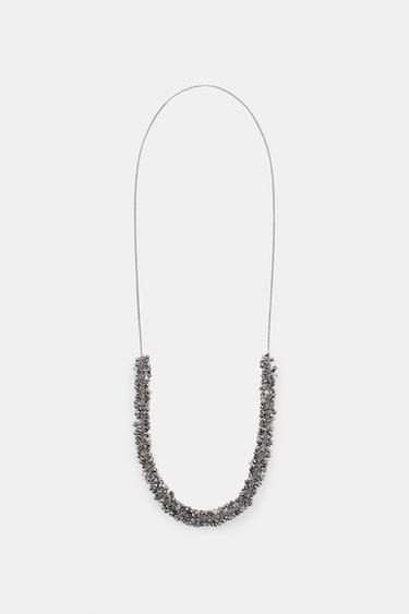 COLLAR CADENA ABALORIOS - Plata de Zara - Imagen 0