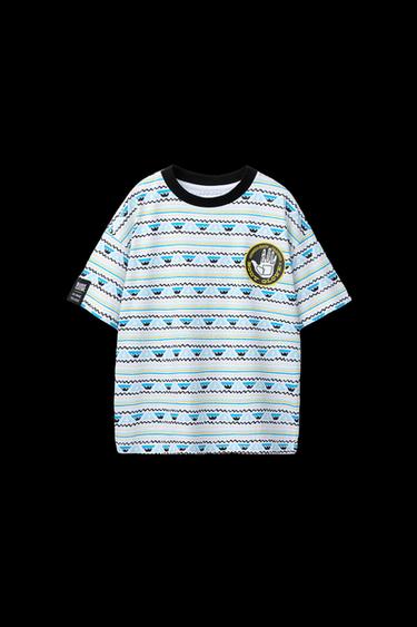 Zara ZARA X BODY GLOVE ® STRIPED T-SHIRT - White - Image 0
