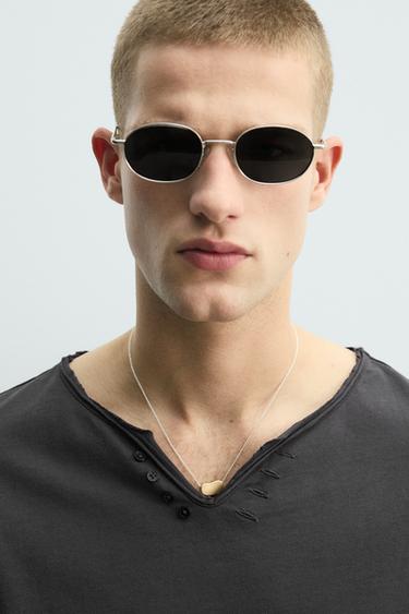 HAUT À COL TUNISIEN IRRÉGULIER - Gris / Bleu de Zara - Image 5