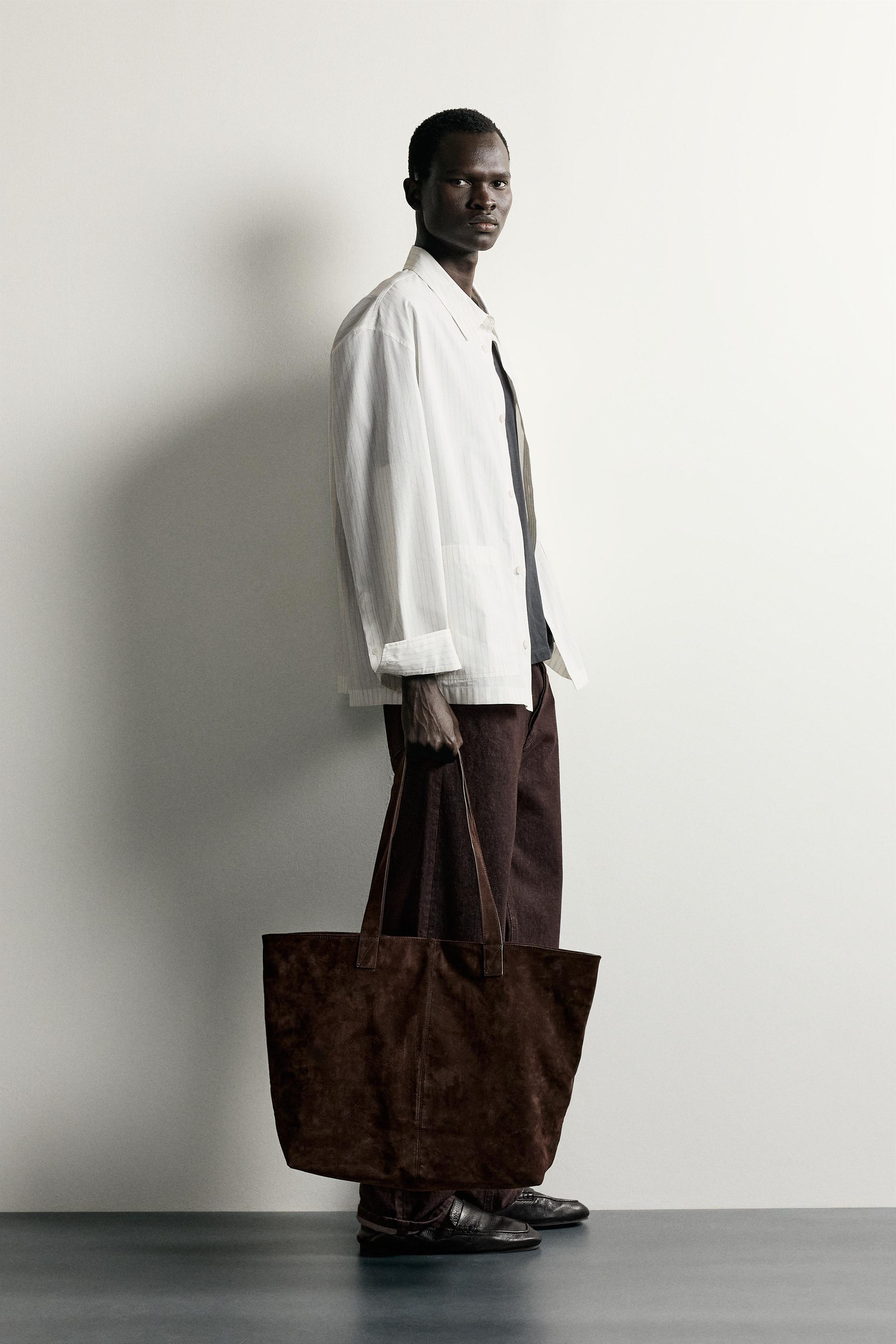 Zara ÇİZGİLİ RELAXED FIT İNCE CEKET görsel 4