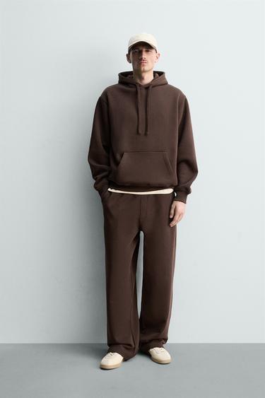 MOLETOM BÁSICO HEAVYWEIGHT COM CAPUZ - Marrom da Zara