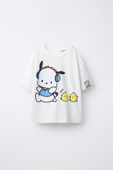 ФУТБОЛКА POCHACCO AND HIS FRIENDS © SANRIO — ЖЕЛТОВАТО-БЕЛЫЙ от Zara