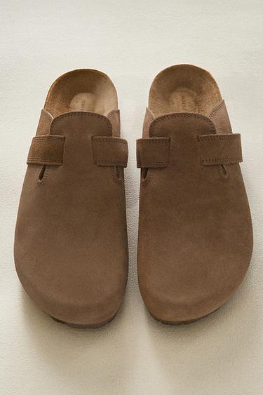 SABOT CUIR LANIÈRE - Marron de Zara - Image 6