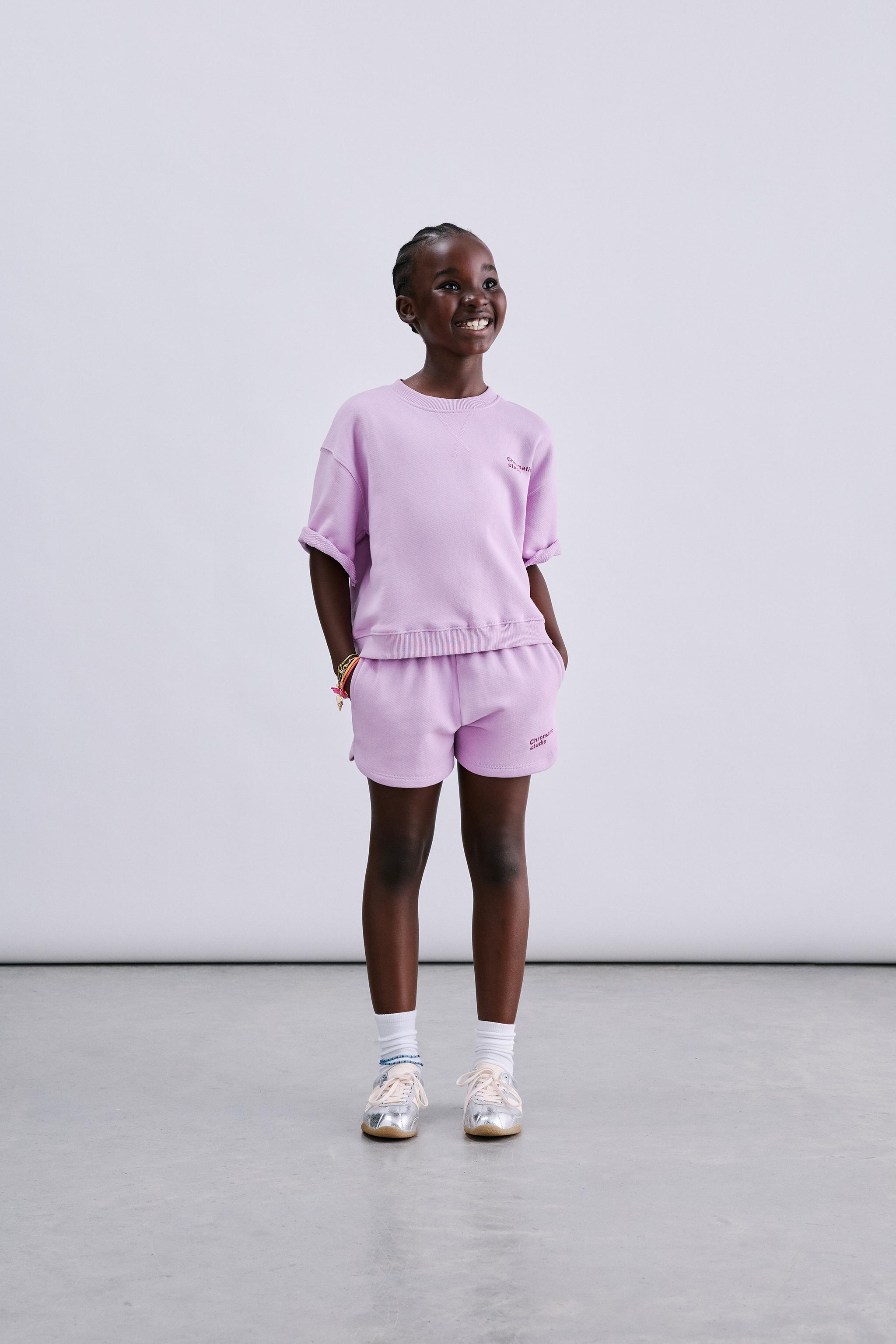JOGGING PLUSH T-SHIRT — Light mauve