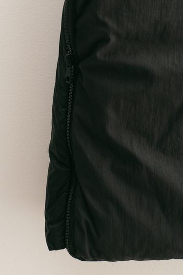 Zara ZARA TIMELESS - VREĆA ZA NOŠENJE BEBA OD NAJLONA SA PERJEM I PAPERJEM – Crna