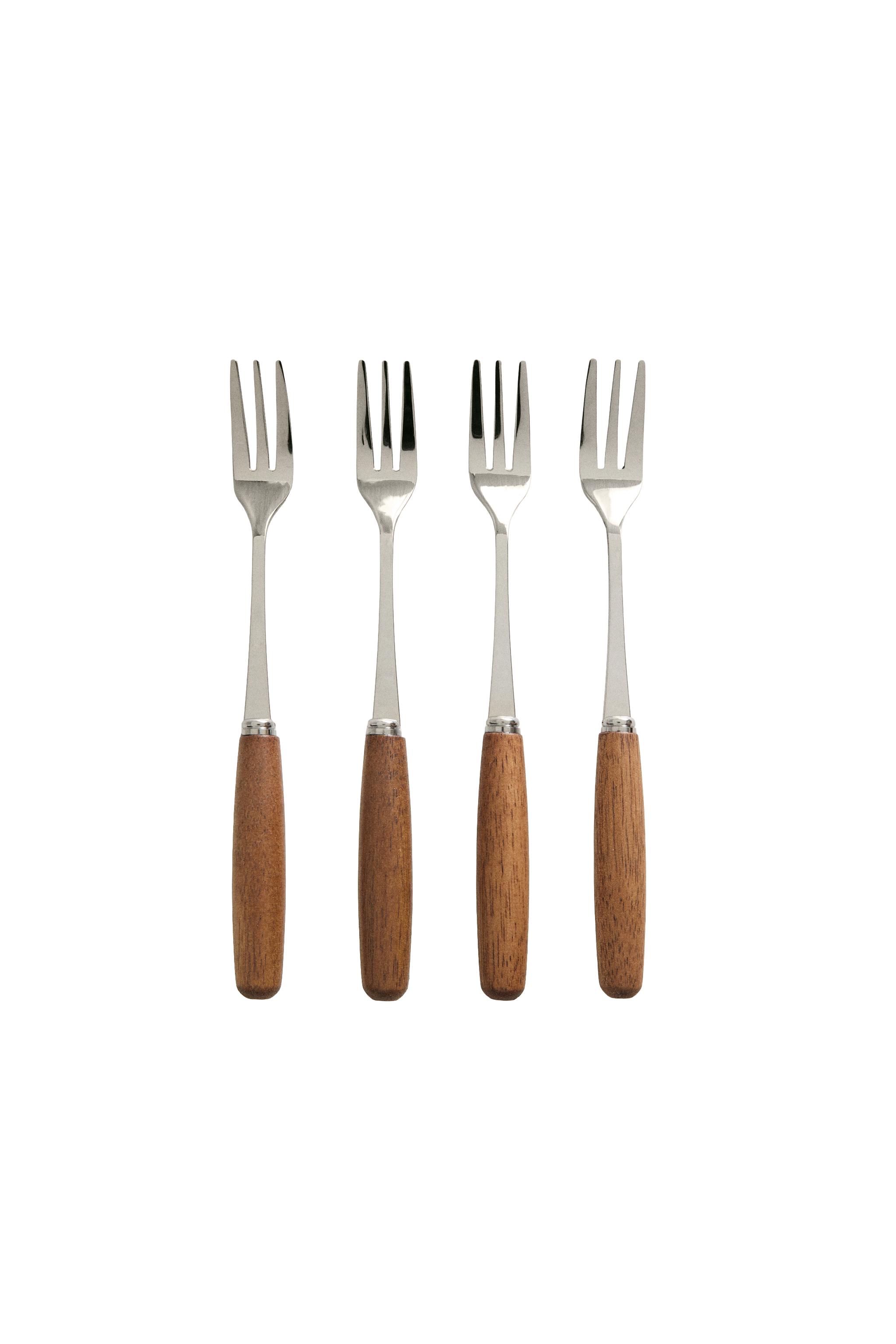 Eichenlaub　Salad fork サラダフォーク Salad Serving Set in Black Acrylic Finish | Salad Serving Fork