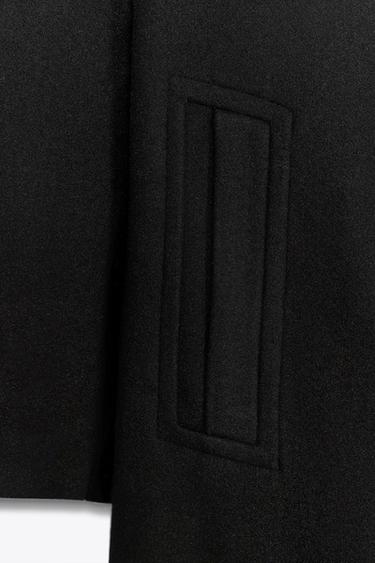 SOFT OVERSIZE COAT - Black by Zara - Image 7