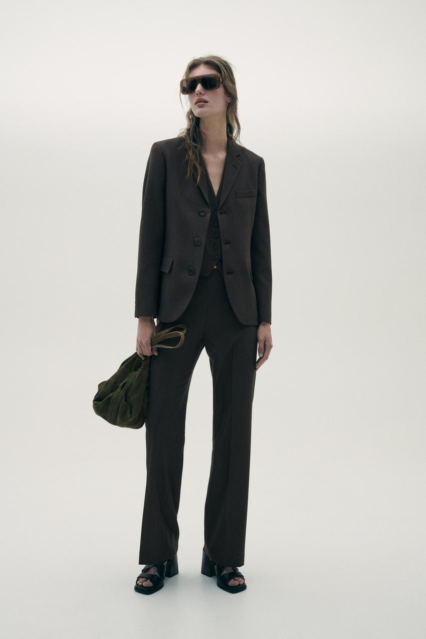 Zara, Pants & Jumpsuits, Nwt Zara Black Viscose Blend Full Length  Francoise Highwaisted Pants Size M