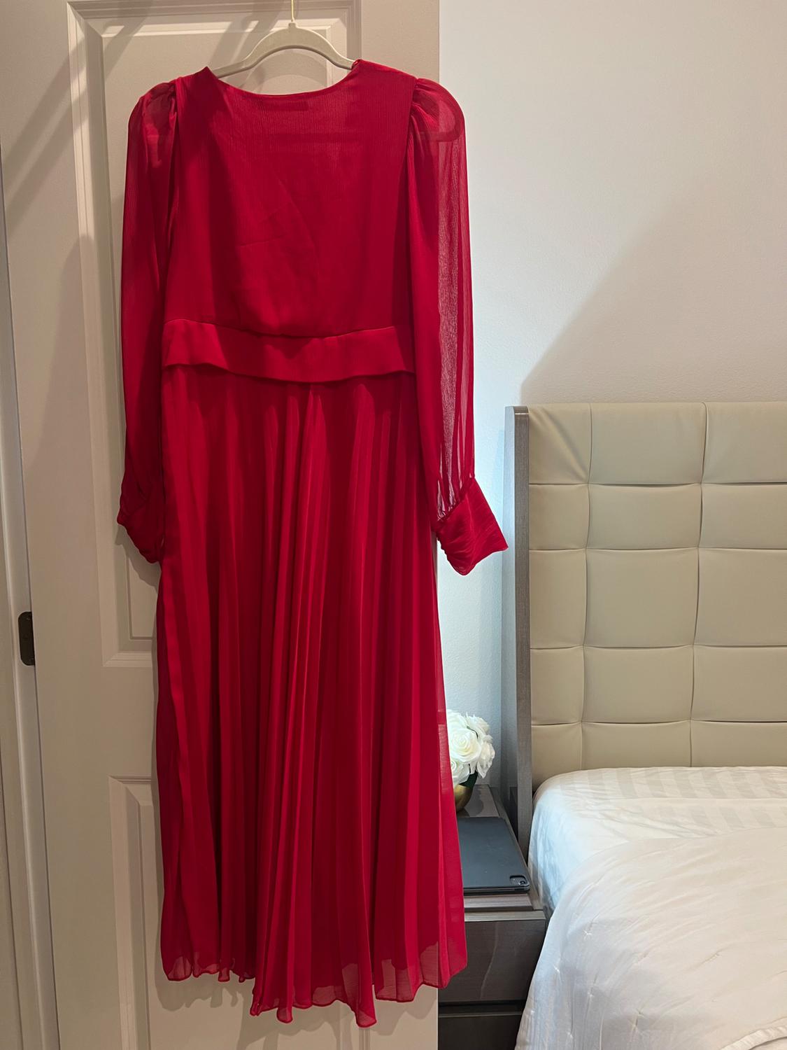 PLEATED MIDI DRESS - Image 2