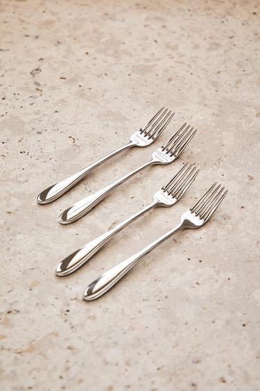 LOT FOURCHETTES BRUNCH CLASSIQUES (LOT DE 4) - Acier de Zara - Image 5