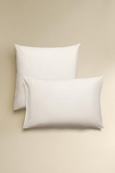 PERCALE PILLOWCASE (200 THREAD COUNT) - White by Zara