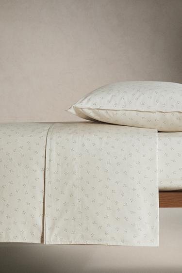 DRAP-HOUSSE ENFANT COTON MINIFLEUR - Bleuté de Zara - Image 2