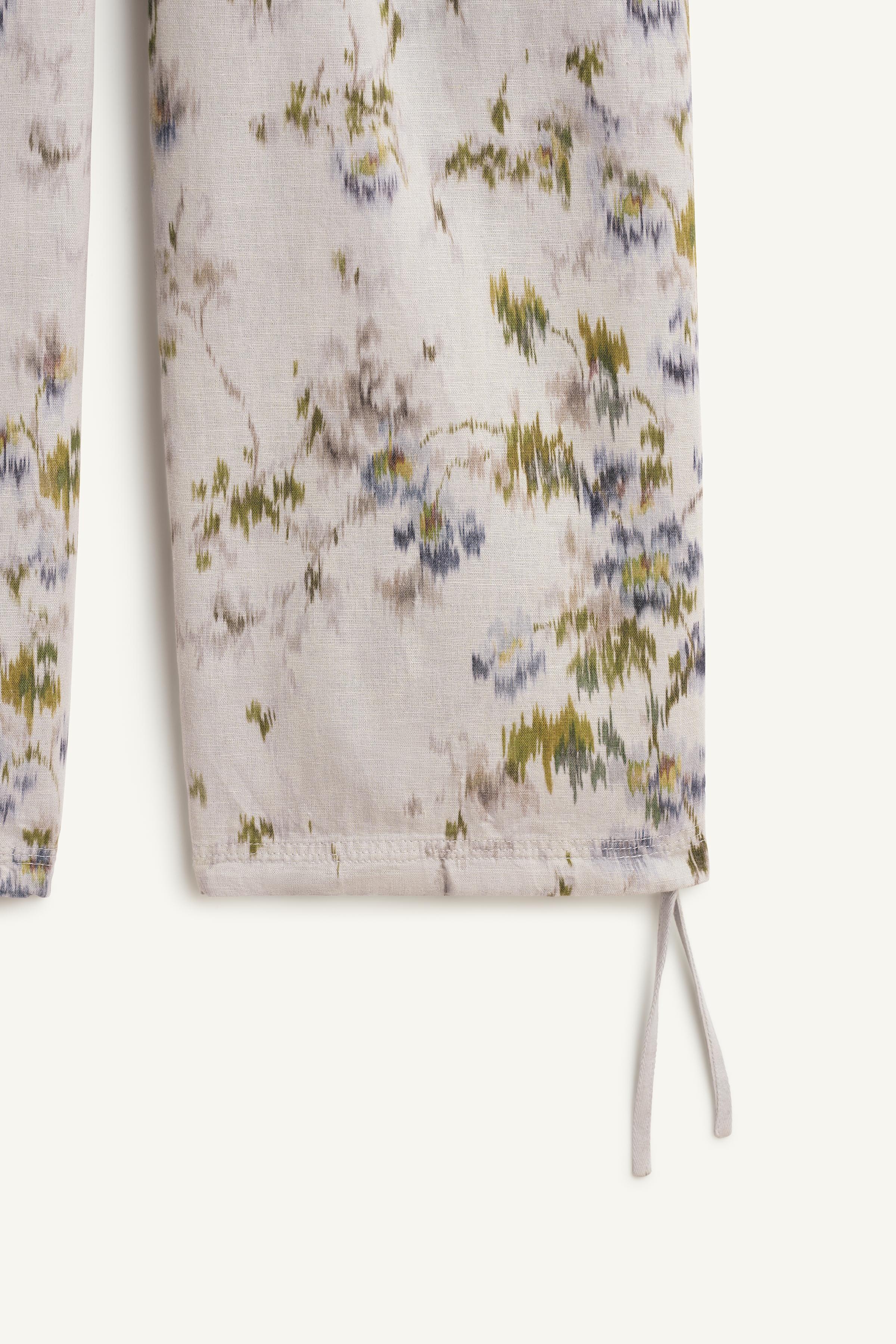 Мужские брюки Zara CRG FLWR PNT — фото 8