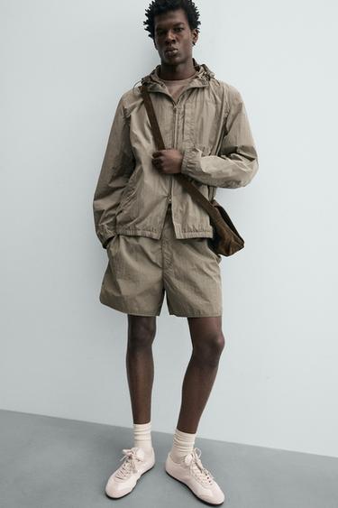 BLOUSON TECHNIQUE LÉGER - Vert gris de Zara - Image 5