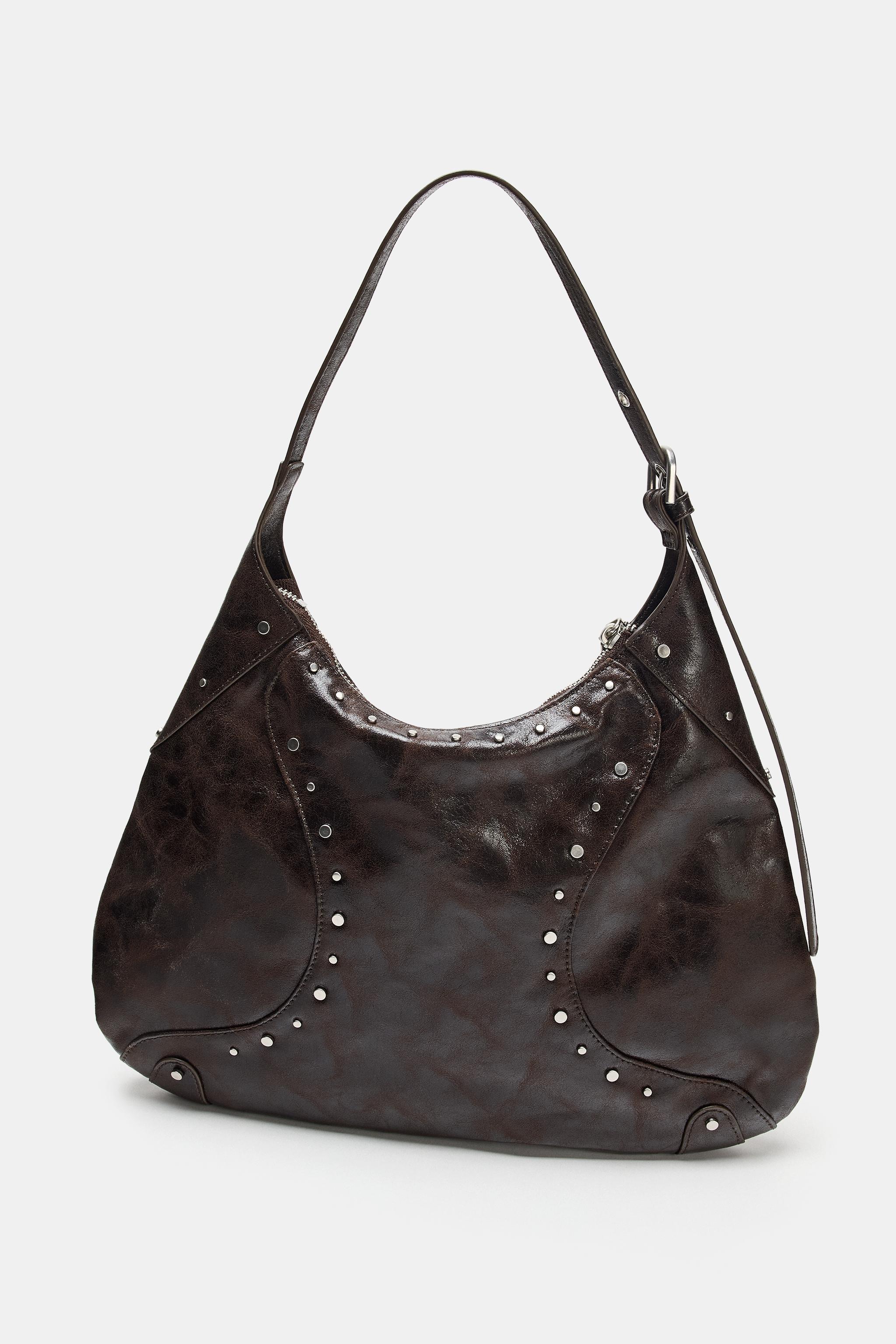 STUDDED SHOULDER BAG