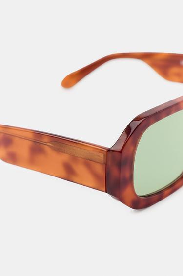 LUNETTES DE SOLEIL RECTANGULAIRES - Marron de Zara - Image 3