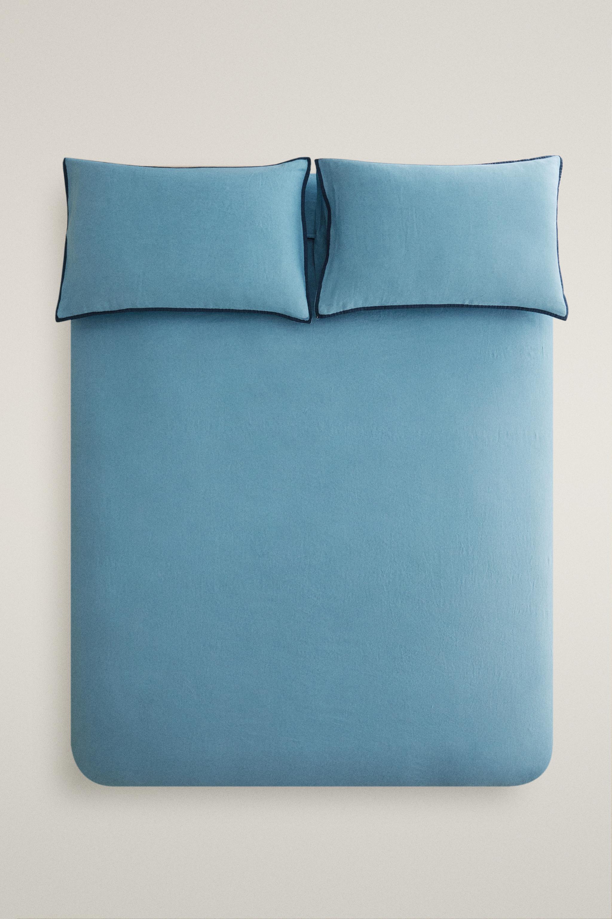 CONTRAST LINEN DUVET COVER