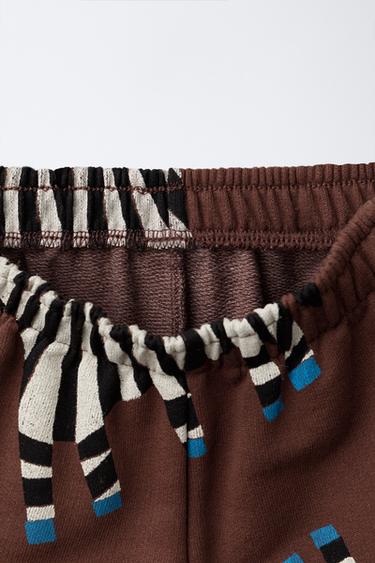 JOGGINGANZUG ZEBRAS - Braun/ Weiss von Zara
