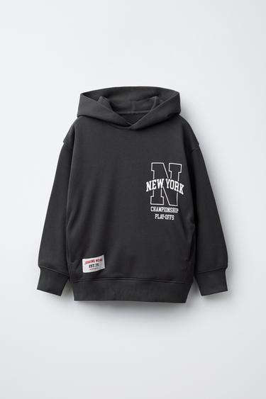 SPORTY HOODIE - Anthracite grey by Zara - Image 0