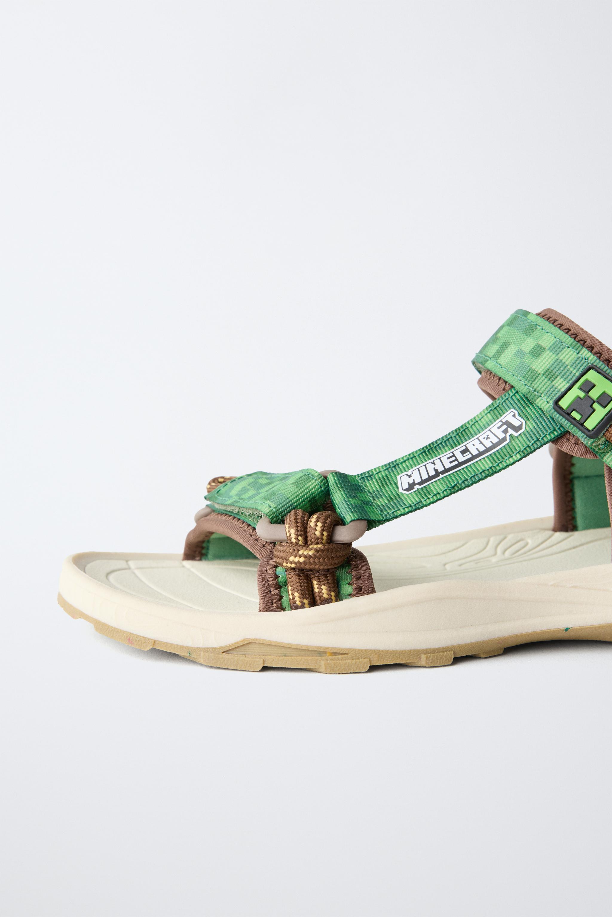 Детские сандалии Zara MINECRAFT © MOJANG AB. ™ TECHNICAL SANDALS — фото 7