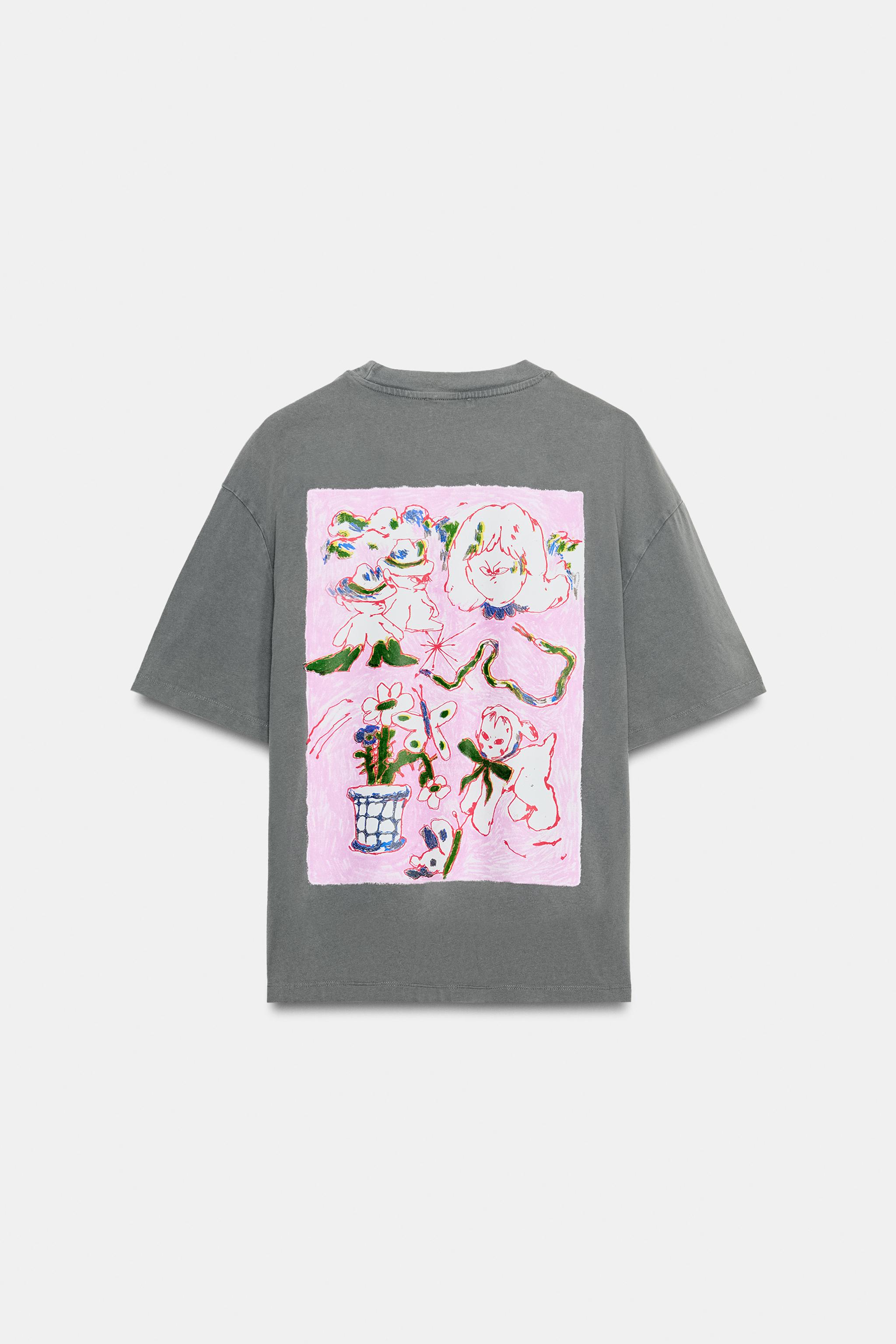 PAULA GRENOUILLE WASHED EFFECT T-SHIRT
