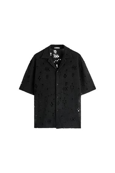 RIPPED CROCHET SHIRT
