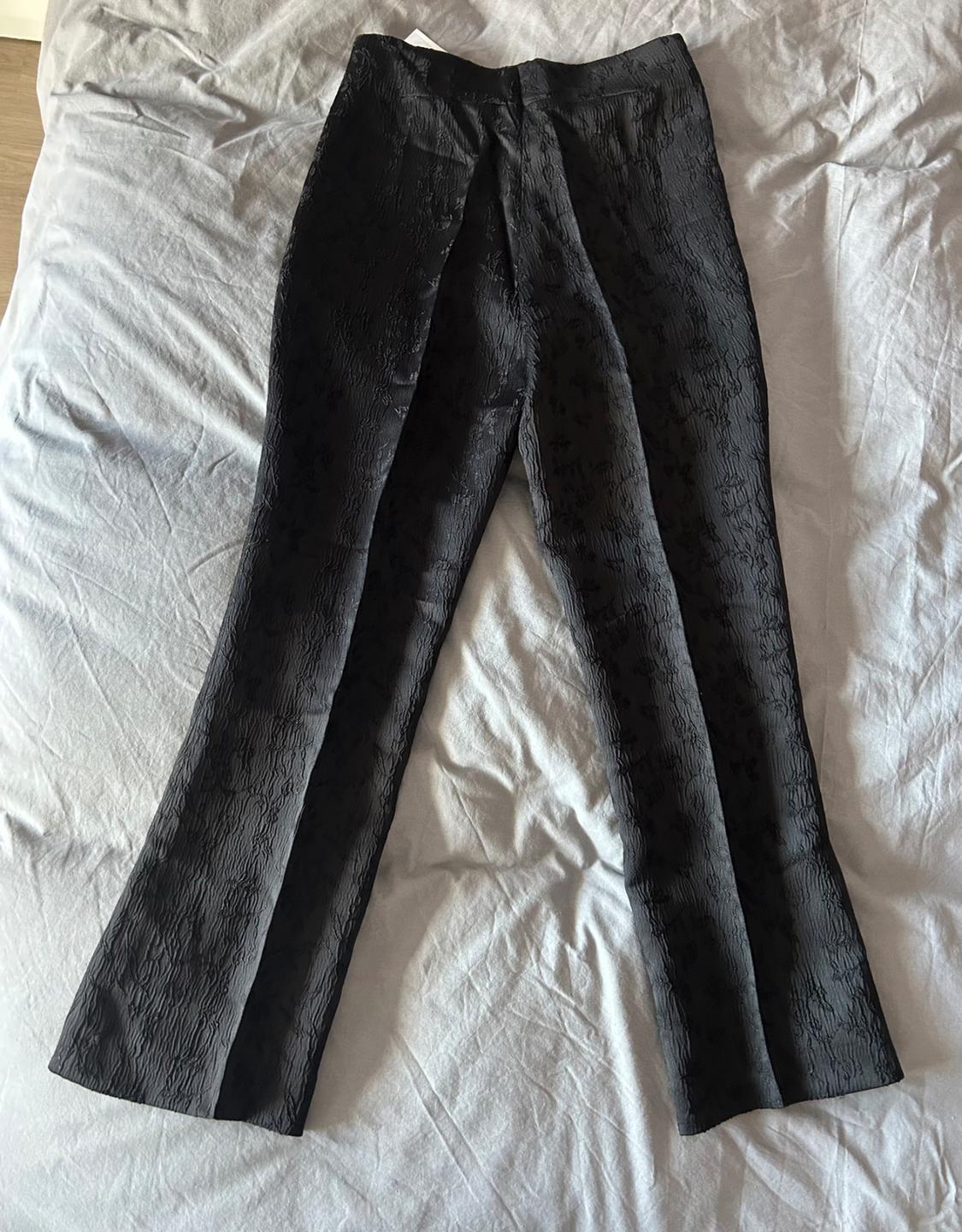FLARED JACQUARD TROUSERS - Image 2
