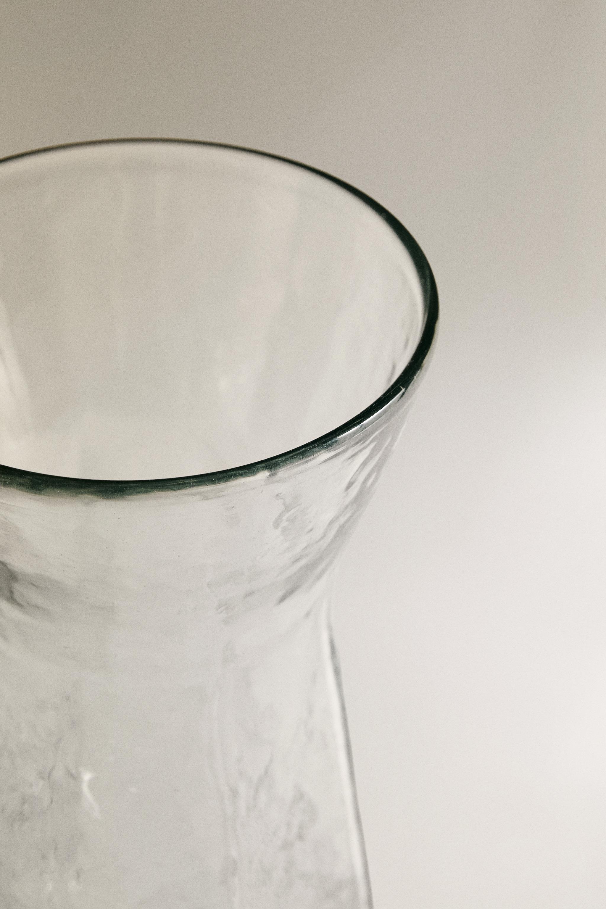 FACETED GLASS VASE