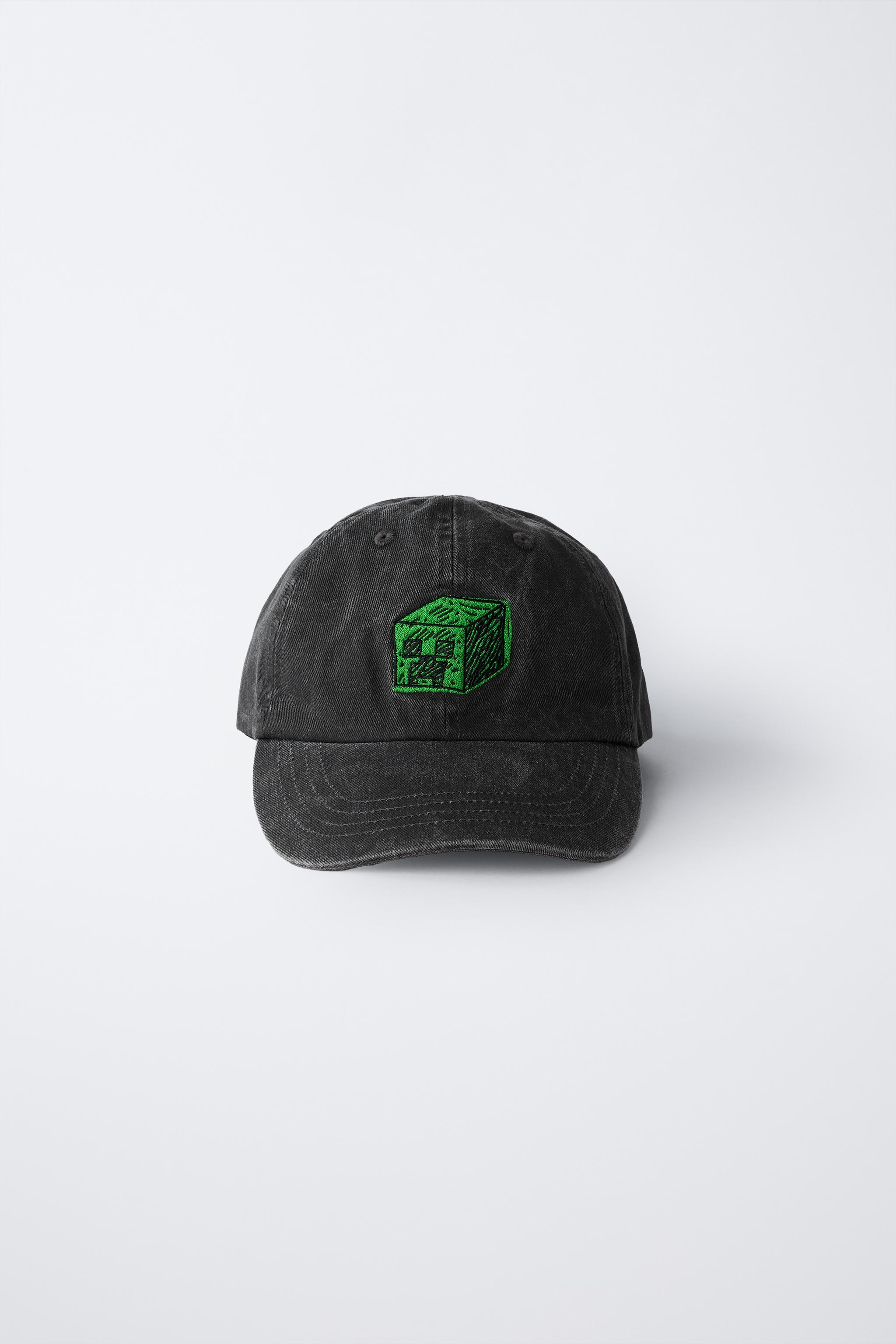 ウォッシュ加工 MINECRAFT © MOJANG AB. ™ 刺繍入りキャップ