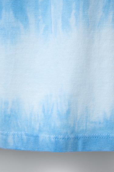 TIE-DYE EMBROIDERED T-SHIRT - Blue by Zara - Image 3