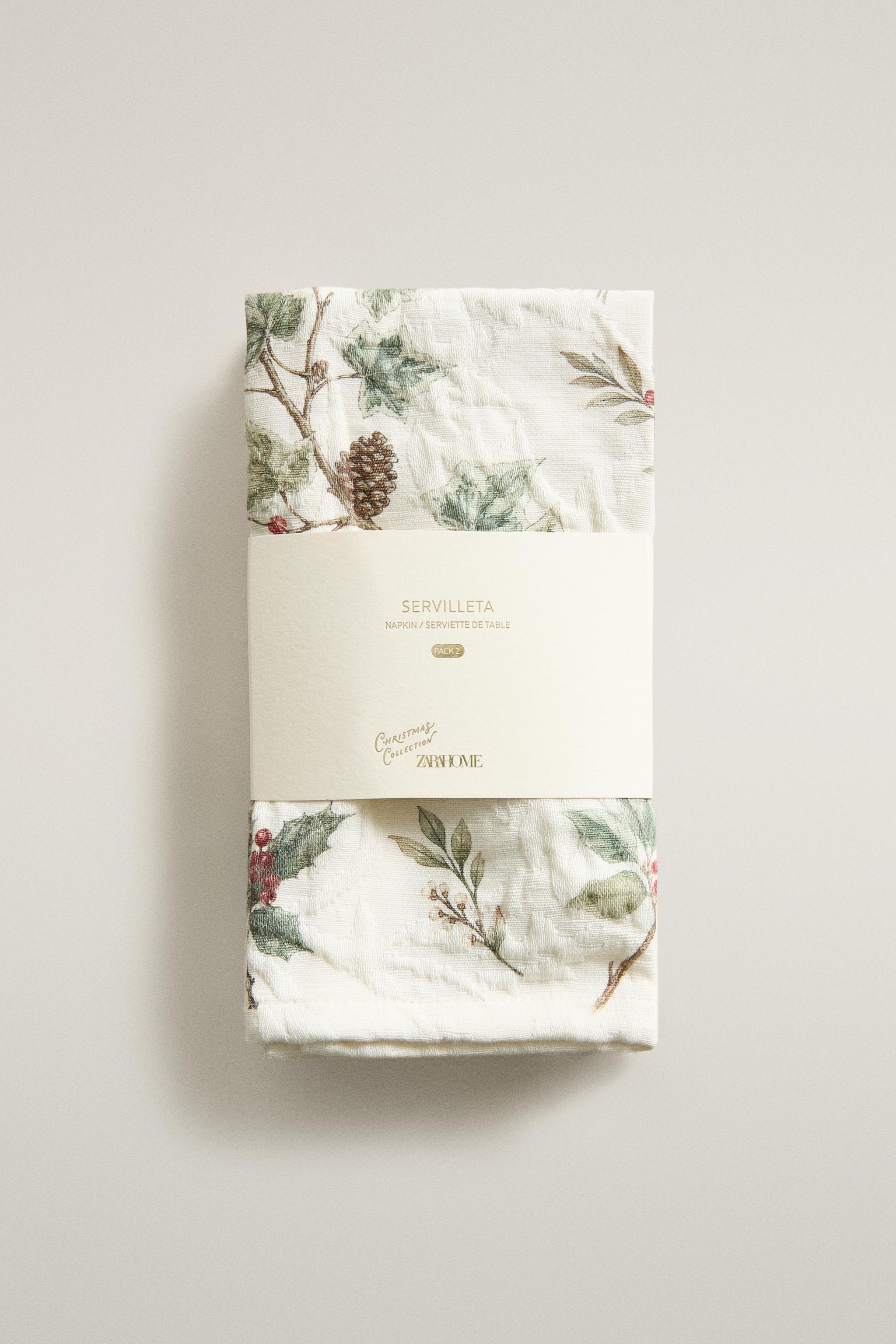 PACK OF CHRISTMAS JACQUARD NAPKINS (PACK OF 2)