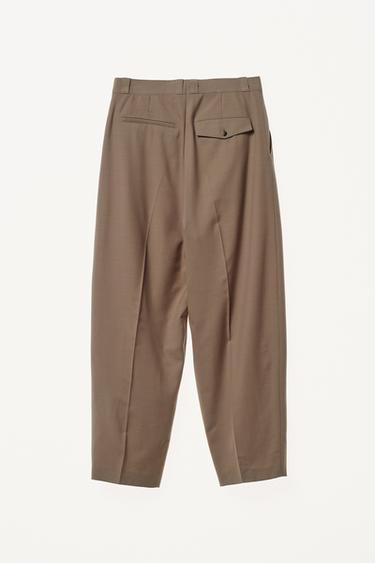 PLEATED SUIT TROUSERS WILLY CHAVARRIA X ZARA - camel by Zara - Image 4