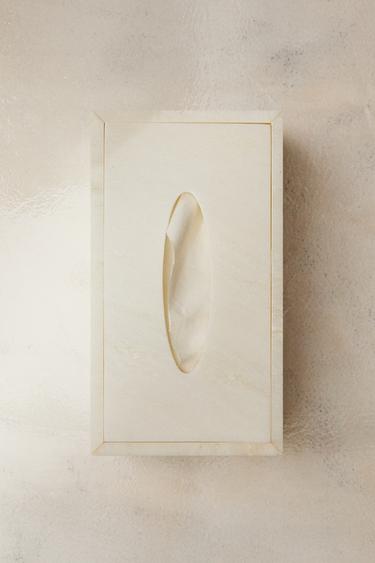 MARBLE TISSUE BOX - White by Zara - Image 5