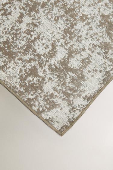 FLORAL JACQUARD THROW - Silver by Zara - Image 2