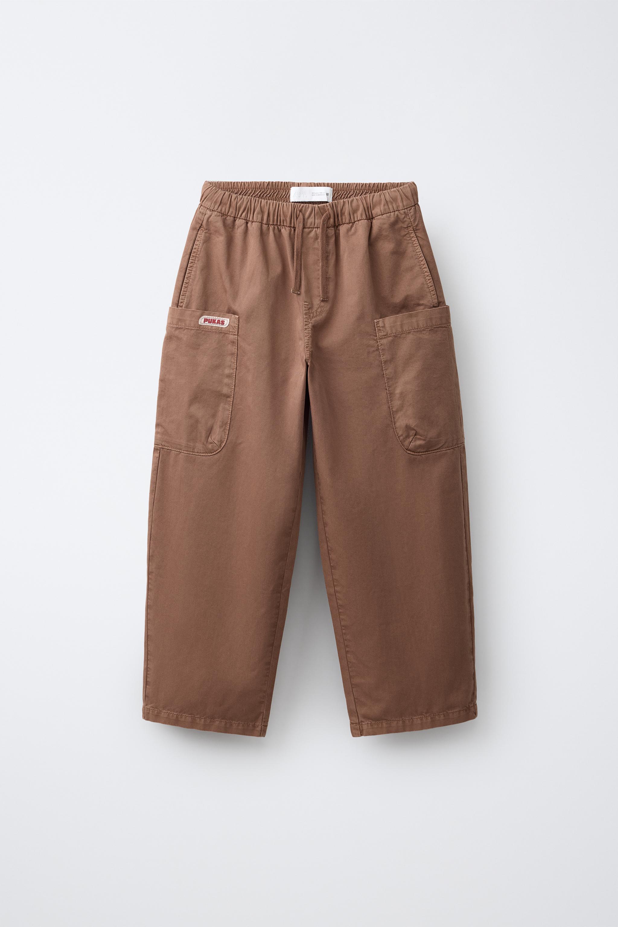 プーカスサーフカーゴパンツ - レッドブラウン | ZARA Japan / 日本